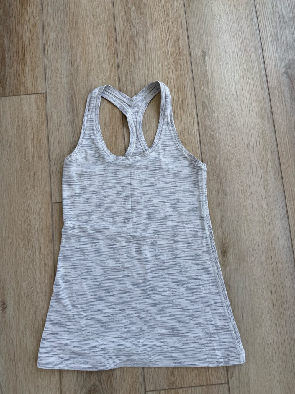 lululemon athletica Heathered Light Gray Racerback Tank